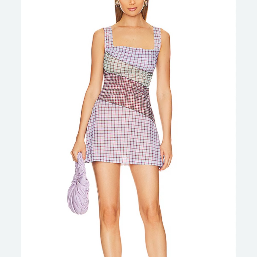 Miaou Ginger Dress Bristol Plaid